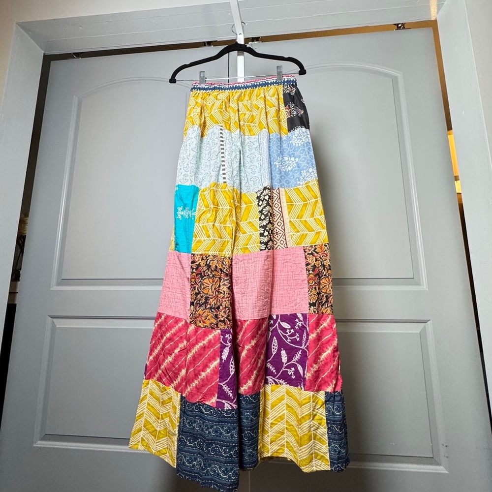 Ashly Taylor Patchwork Wide Leg Pants View 4